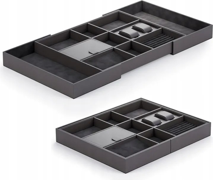 Kihúzható fiókrendező 50-80cm Atm Symphony antracit WB-674 T35