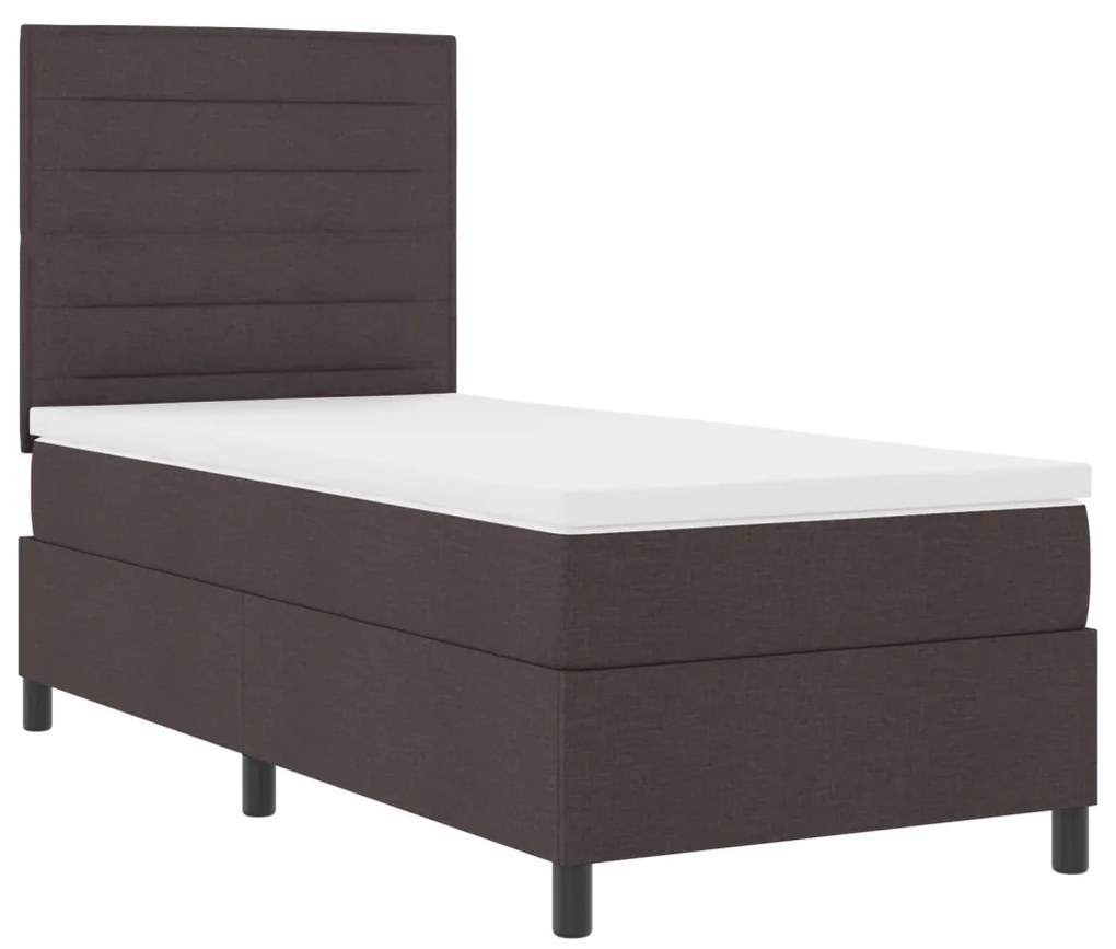 Félágymatrac Matrac Sötétbarna 90x200 cm Szövet