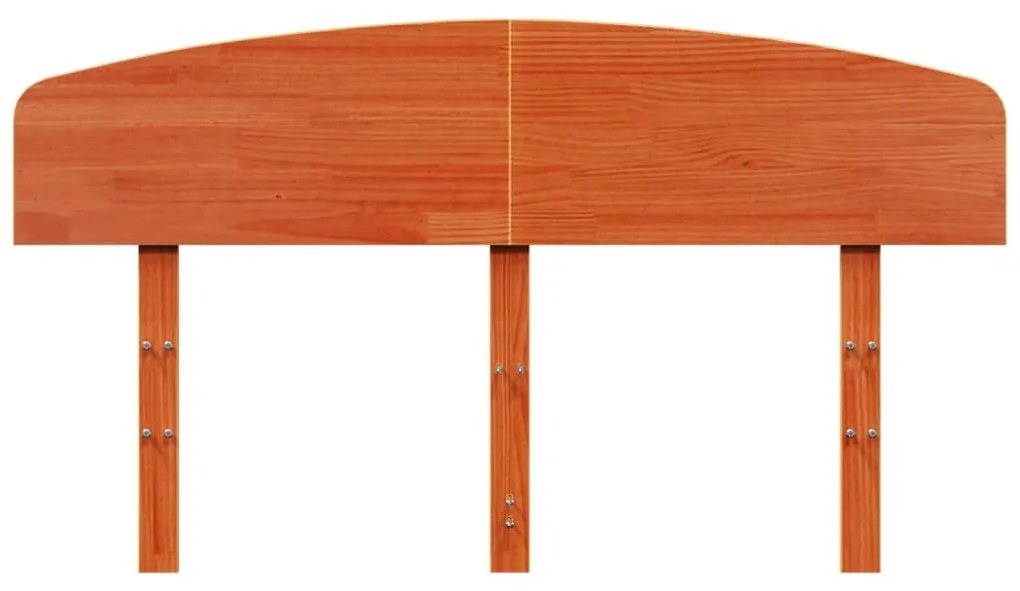 viaszbarna tömör fenyőfa fejtámla 140 cm