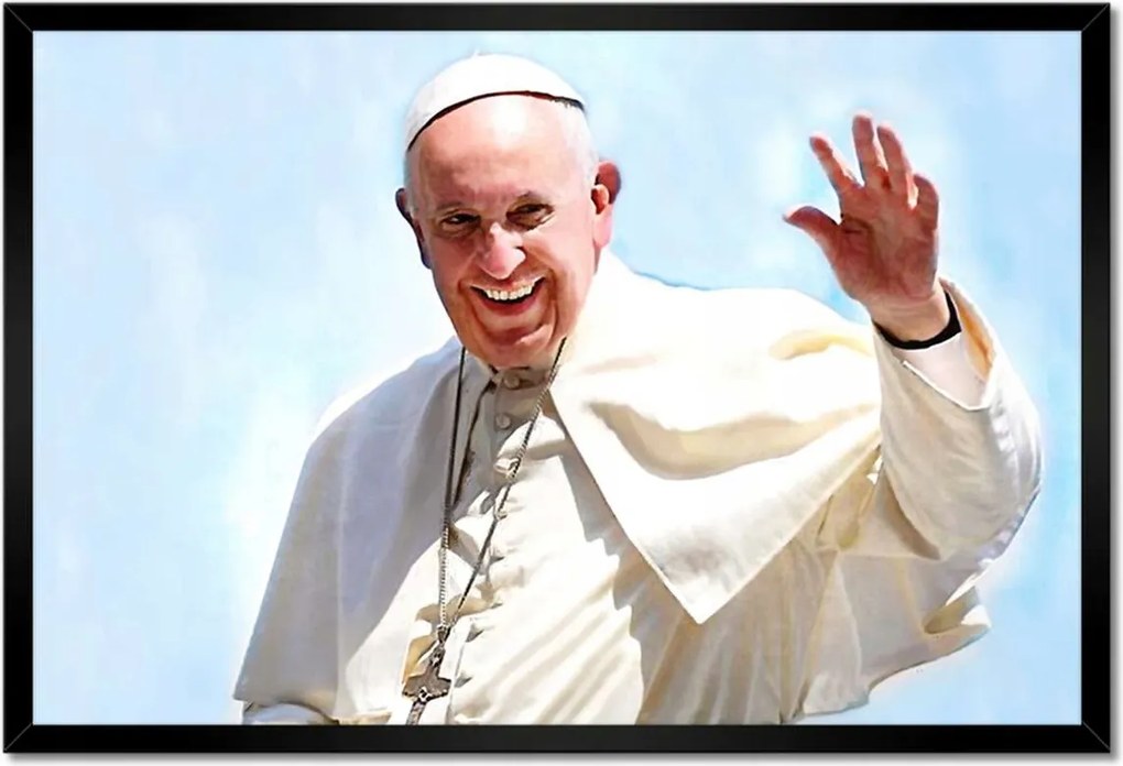 Poszterek keretben 60x40 Ferenc pápa
