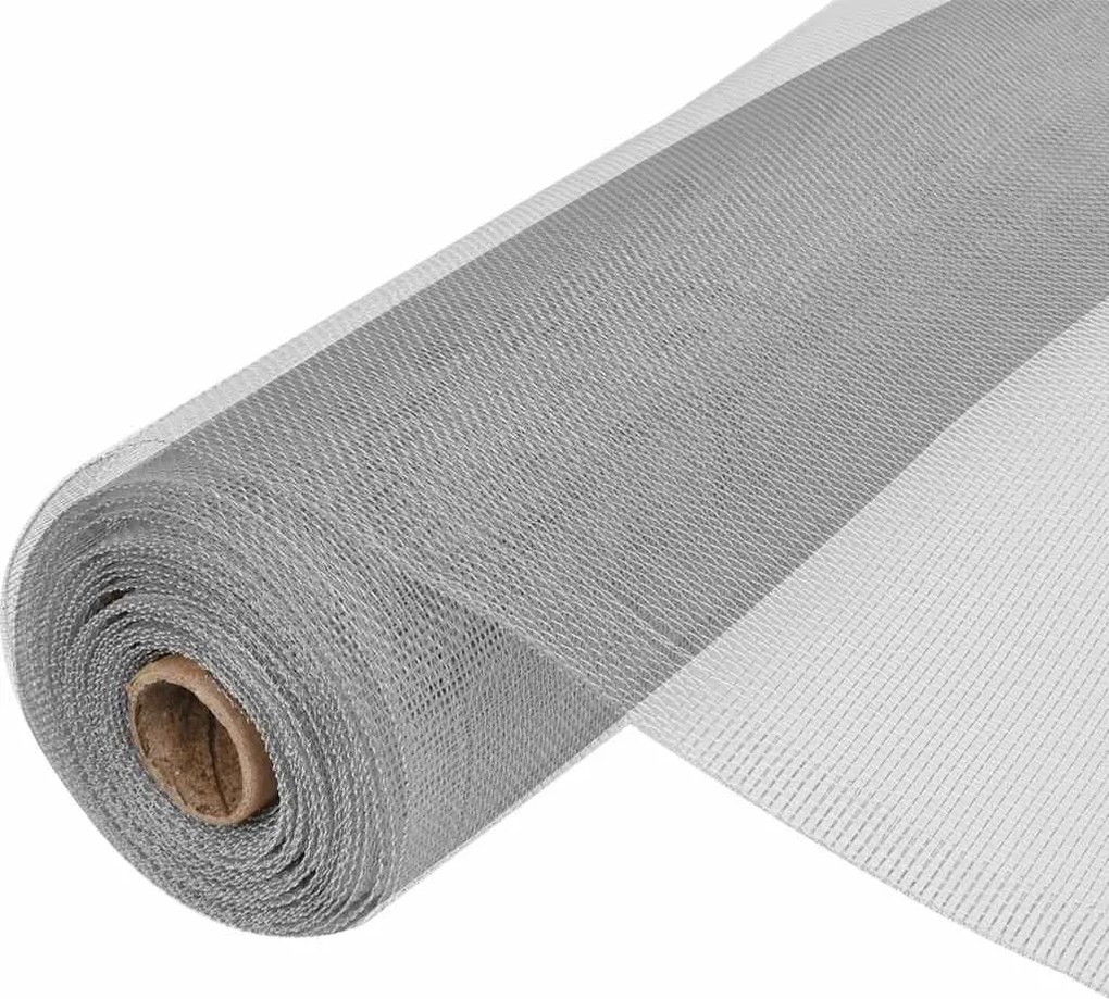 vidaXL ezüstszínű alumínium háló 100 x 1000 cm