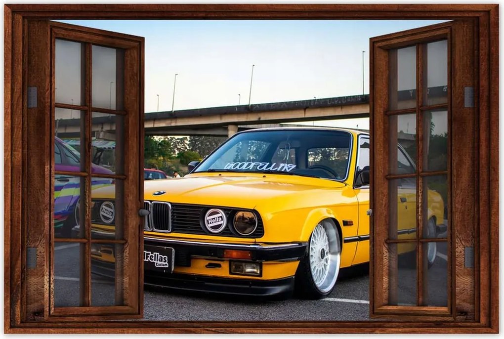 Poszter 60x40 Sárga Bmw Hármas 3 Talaj