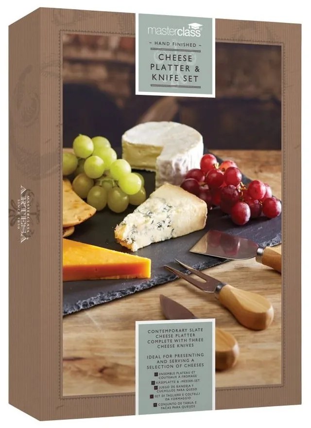 Pala sajttál és sajtkés készlet, 35 x 25 cm - Kitchen Craft