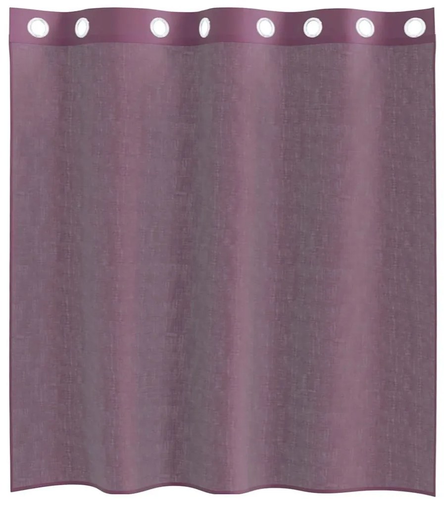 2 db lila fátyolfüggönyök rojtokkal 140x140 cm