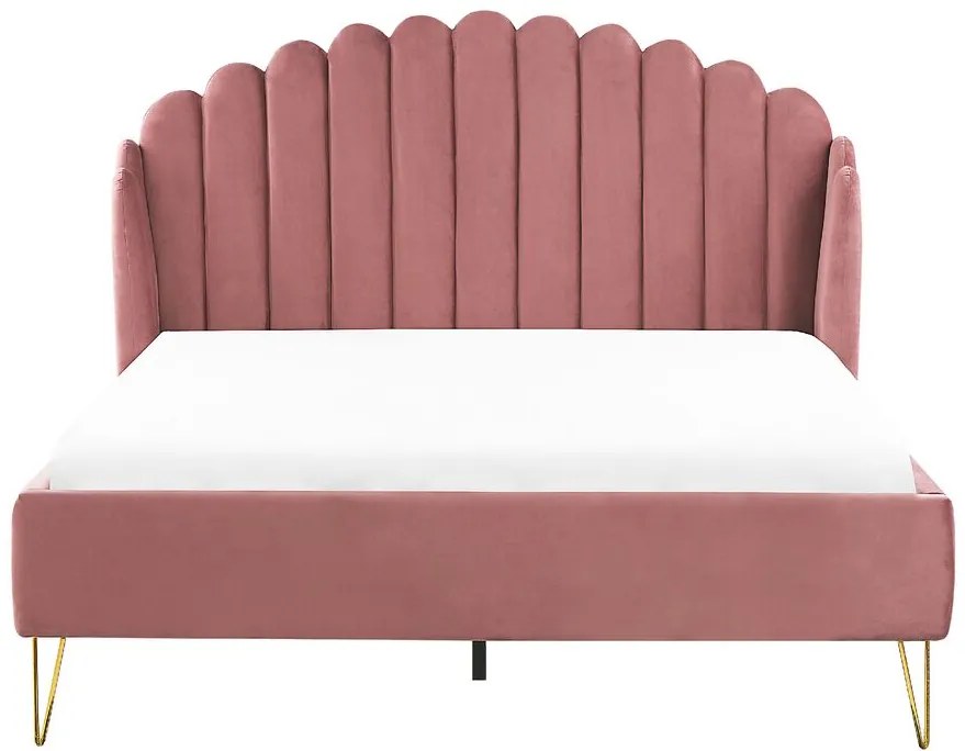 Franciaágy 140 cm Chaza (rózsaszín). 1077495