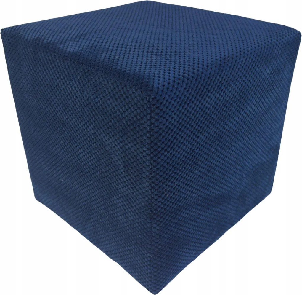 Zefir dot szögletes puff sötétkék