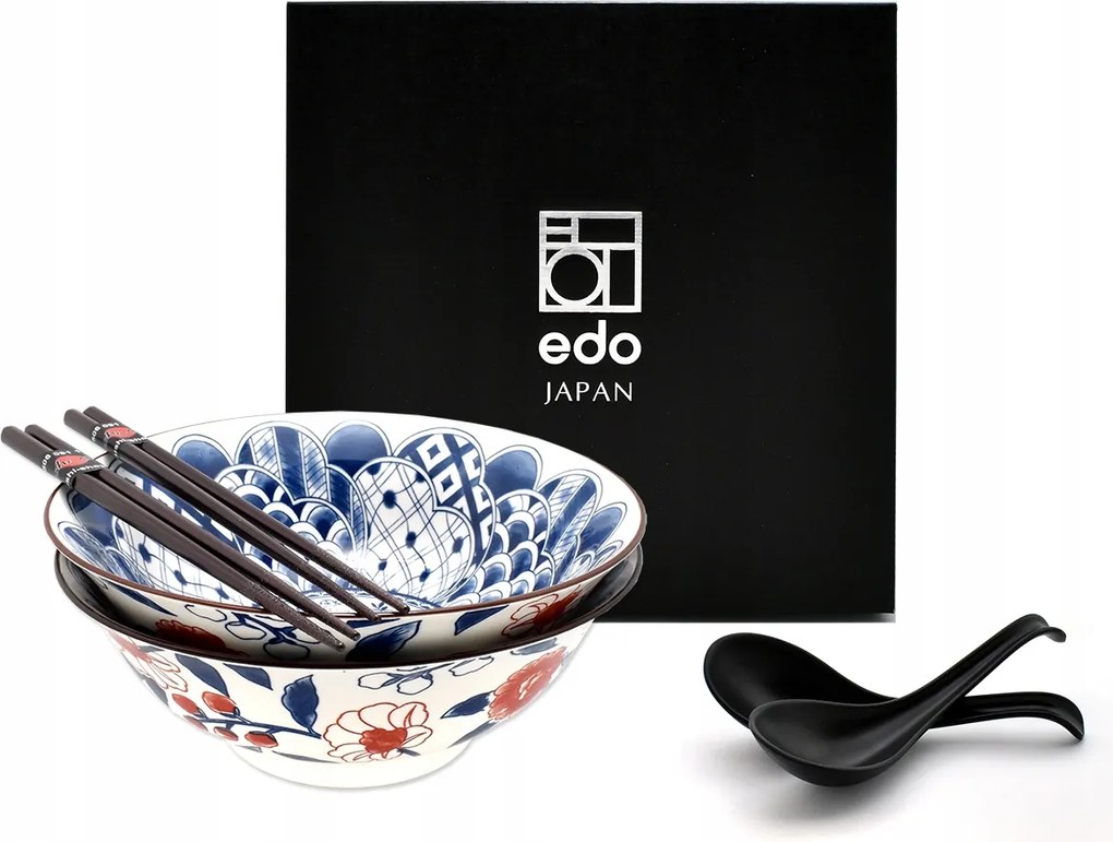 2 db-os tál szett kanállal és pálcikákkal Ramen Botanica Keshinom 1000 ml