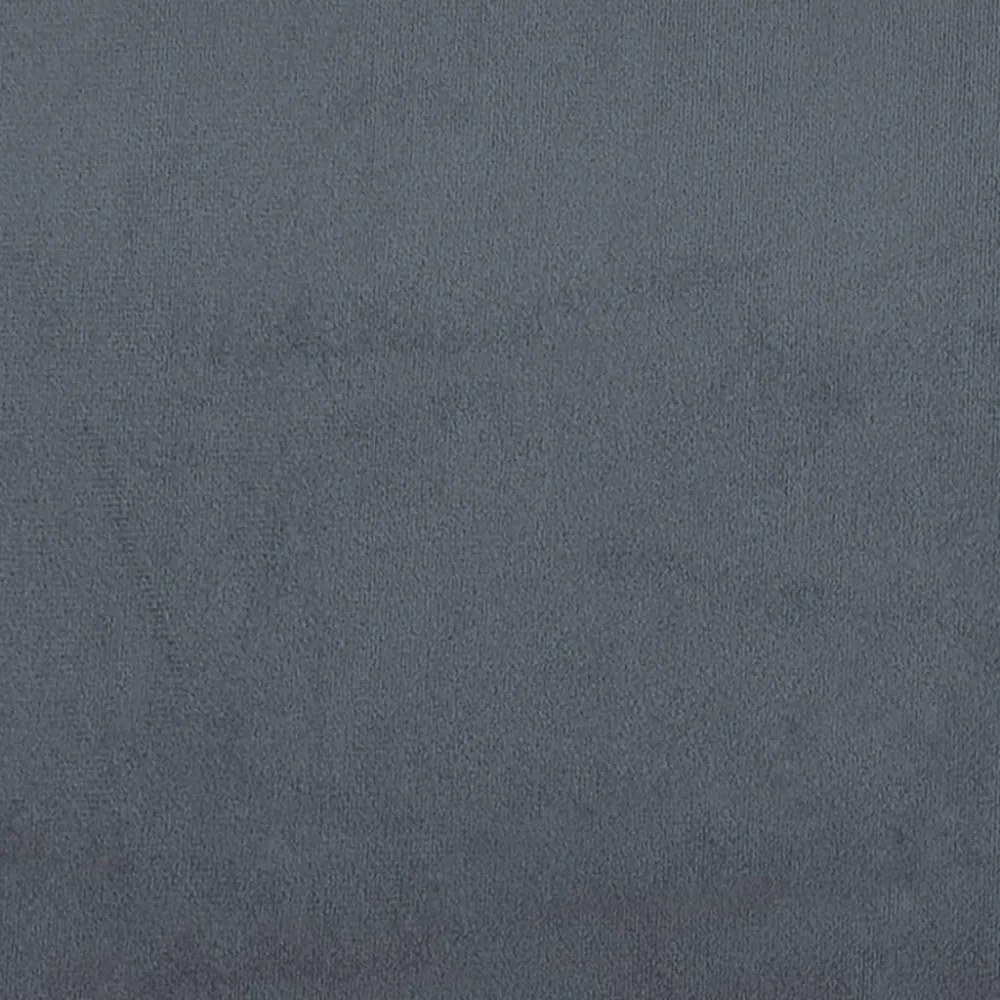 sötétszürke bársony ágykeret Dover 160 x 200 cm