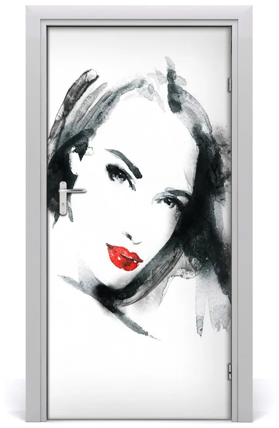 Poszter tapéta ajtóra Portré, nő 75x205 cm