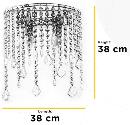 ONLI - Fali lámpa LAILA 2xE14/10W/230V