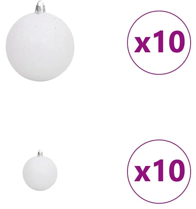 Műkarácsonyfa LED -es lámpákkal Zöld 210cm PVC