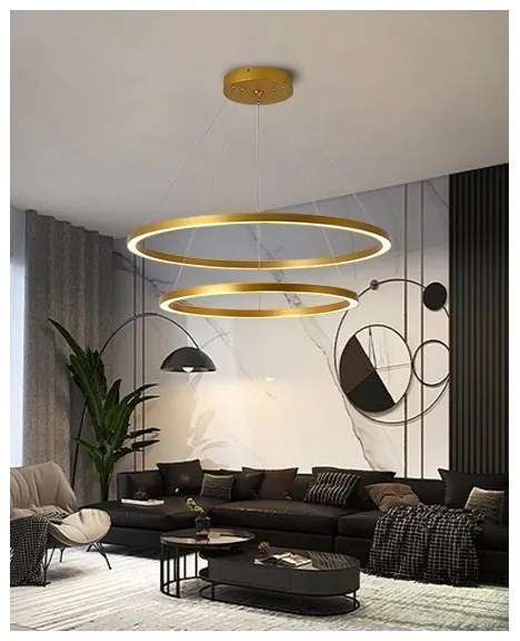 Immax NEO 07159-G80-60 - LED Dimmelhető csillár FINO LED/93W/230V Tuya arany + távirányító