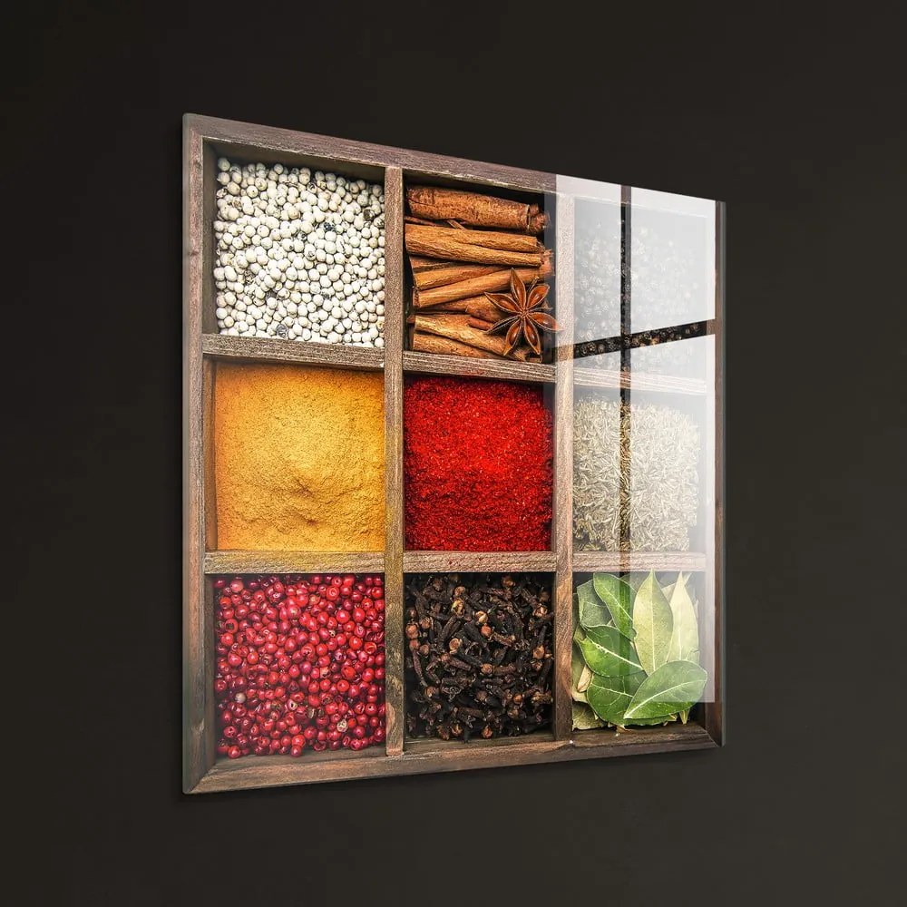 Üveg kép 30x30 cm Spices Box – Styler