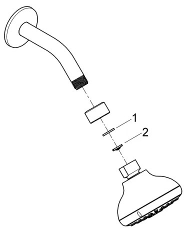 GROHE 26088001 - Zuhanyfej TEMPESTA 100 100 mm fényes króm