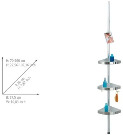 WENKO 20349100-Sarokelem PREMIUM 27,5x260 cm szatén