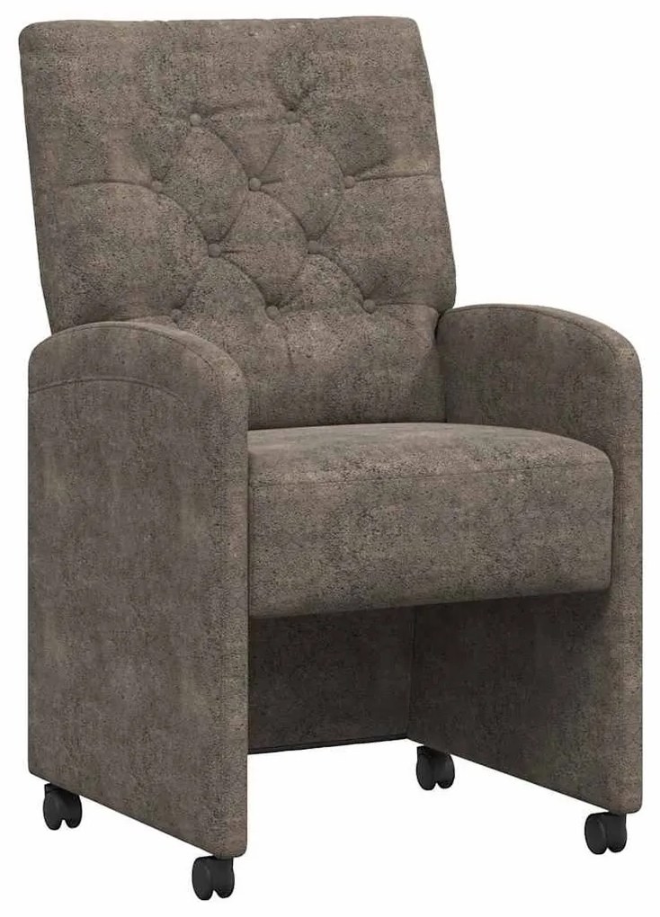 Kerekes Étkező Székek 2 pcs Sötétszürke 58 x 67 x 97 cm