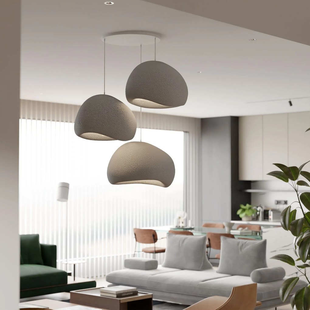 Függőlámpa - Wabi Sabi Claylights - Betonszürke