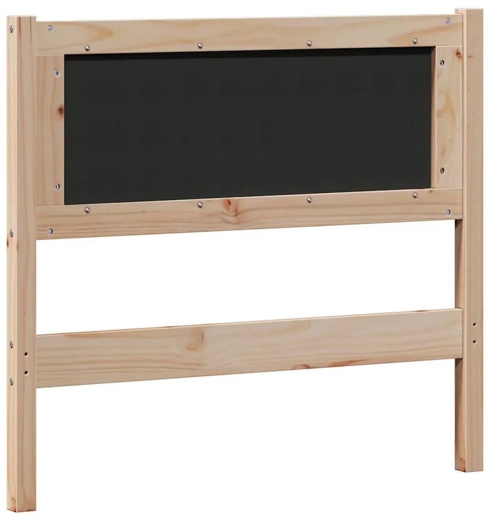 Fejtámla Egyéb barna és sötétszürke 90 cm Tömör fenyőfa