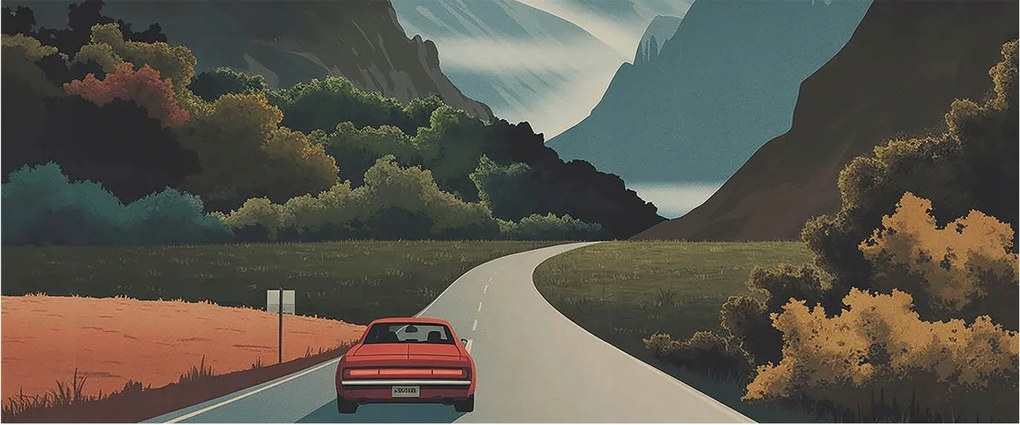 Fotótapéta Flizelin Dekoratív tapéta Hegyi kaland 250x104 Ragasztó