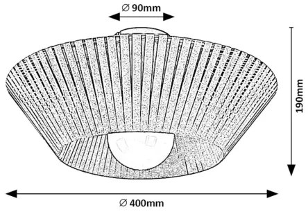 Rabalux 71248 - Mennyezeti lámpa RAVEN 1xE27/6W/230V