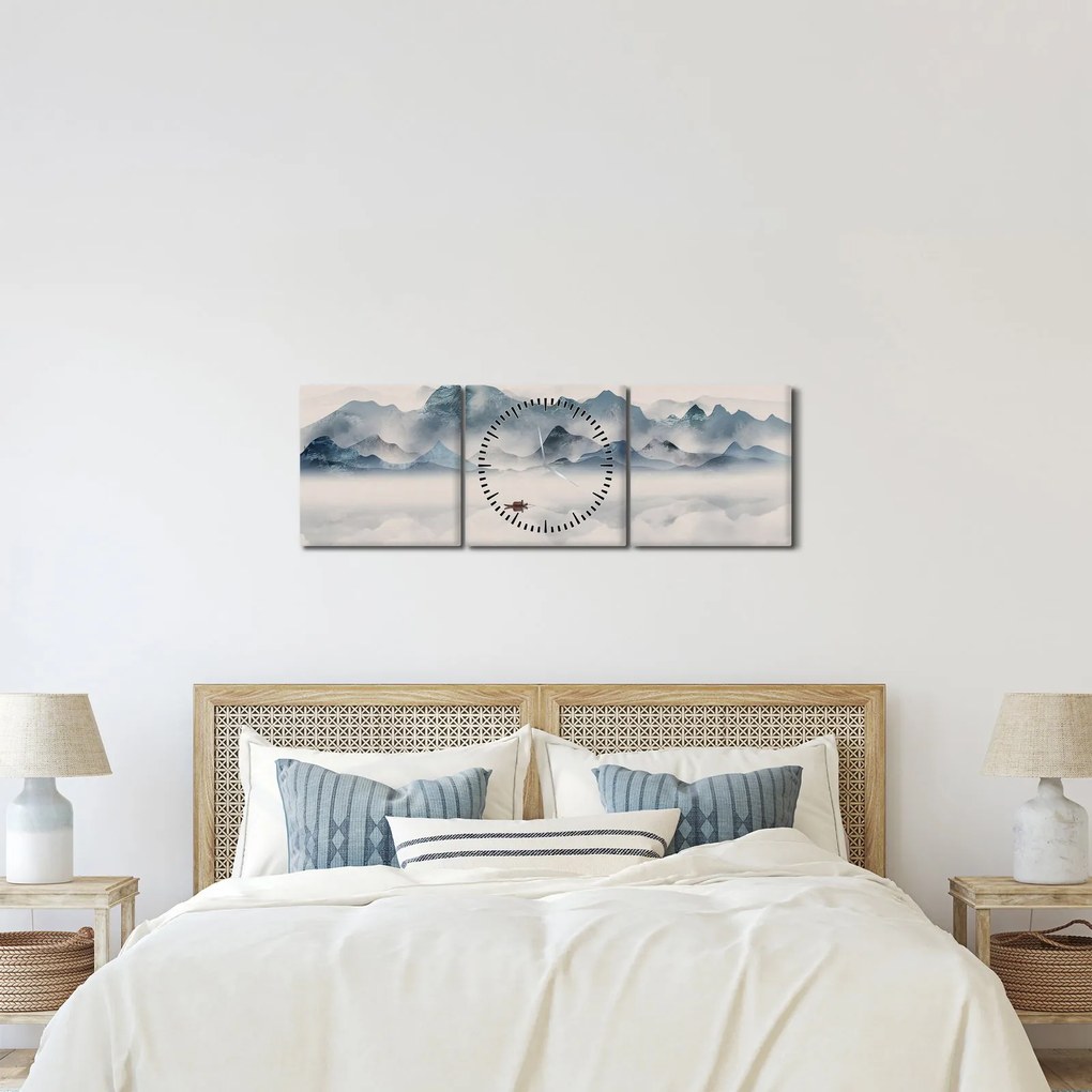 Kép - Kék-hegyi völgy (órával) (90x30 cm)