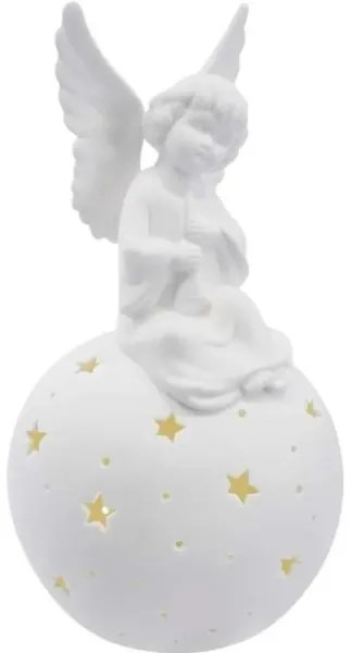 LED karácsonyi dekoráció LED/0,4W/2xAA kerámia angyal