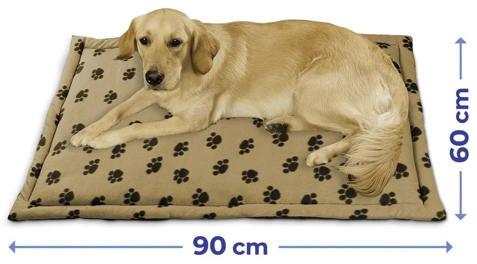 Világosbarna pamut kutya fekhely 60x90 cm – Maximex