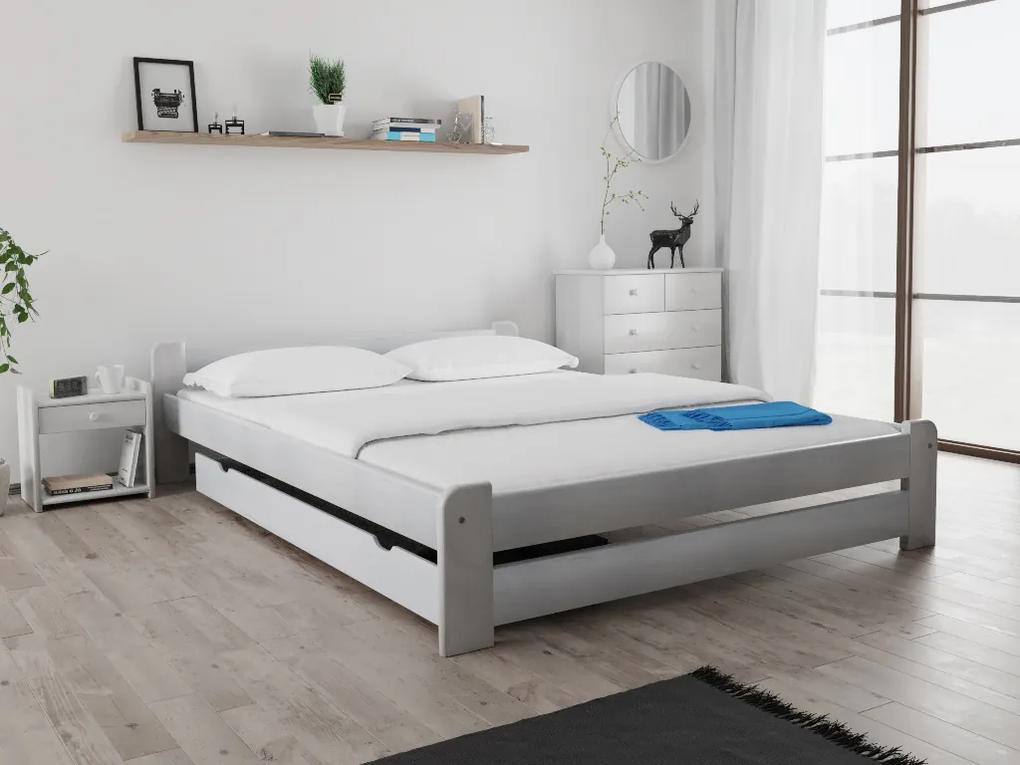 Emily ágy 160x200 cm, fehér Ágyrács: Lamellás ágyrács, Matrac: Deluxe 10 cm matrac
