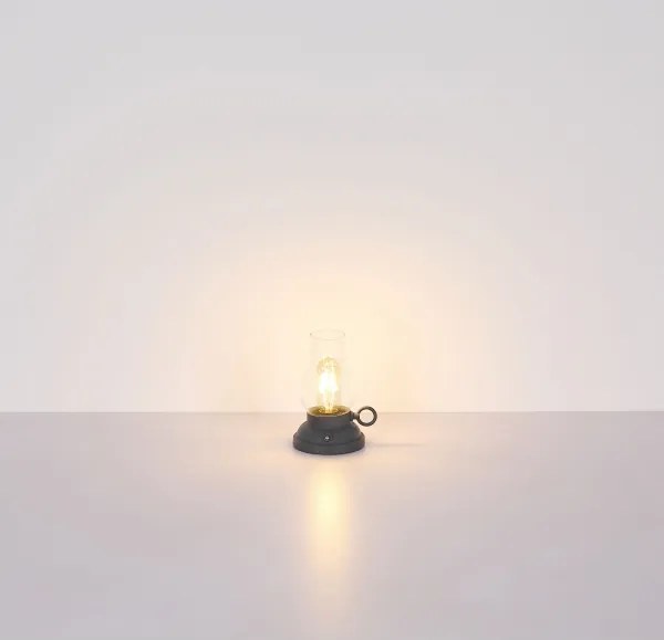 Globo 58016A - LED töltős asztali lámpa PETRO 1W/3,7V 1200 mAh antracit