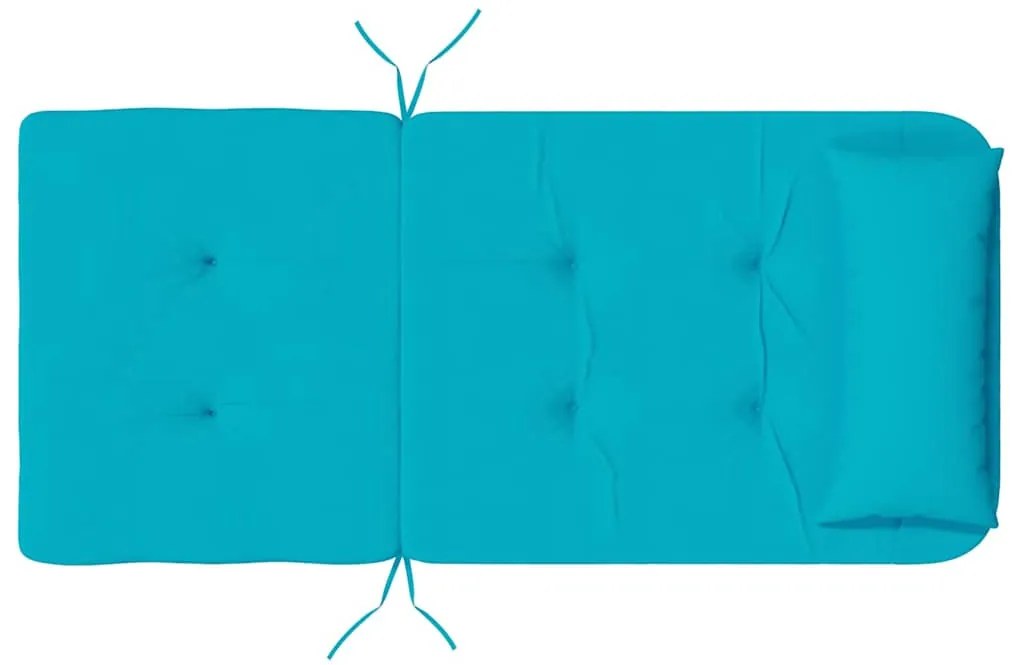 Székpárna párnával 2 pcs Türkiz 58 x 77 x 4.5 cm Oxford szövet