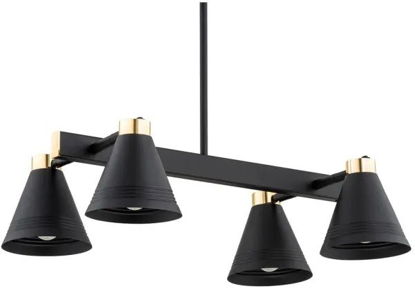 Argon 1774 - Csillár rúdon AVALONE 4xE27/15W/230V arany/fekete