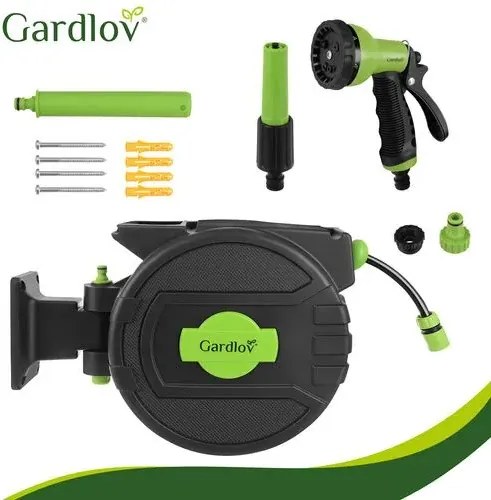 Automatikus kerti tömlőtekercselő - Gardlov - 20 m