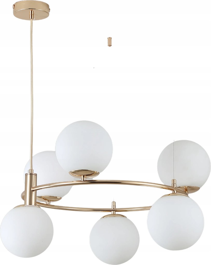 Függőlámpa Mennyezeti Csillár Gömbök Arany Modern Led tej