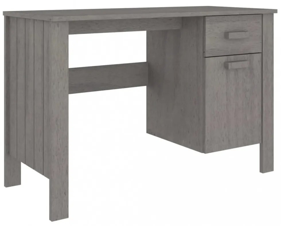 HAMAR világosszürke tömör fenyőfa íróasztal 113 x 50 x 75 cm