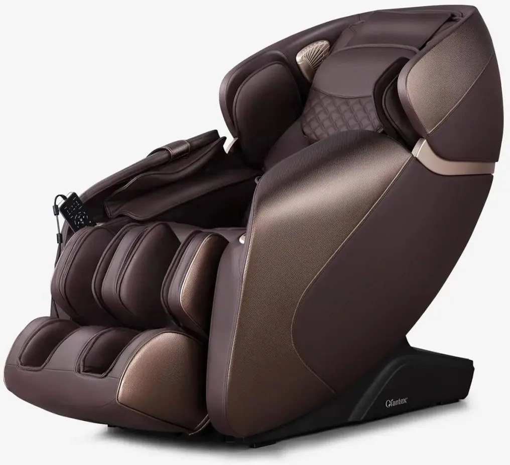 Premium Elektromos Shiatsu masszázsfotel, „Zero Gravity” funkcióval, barna