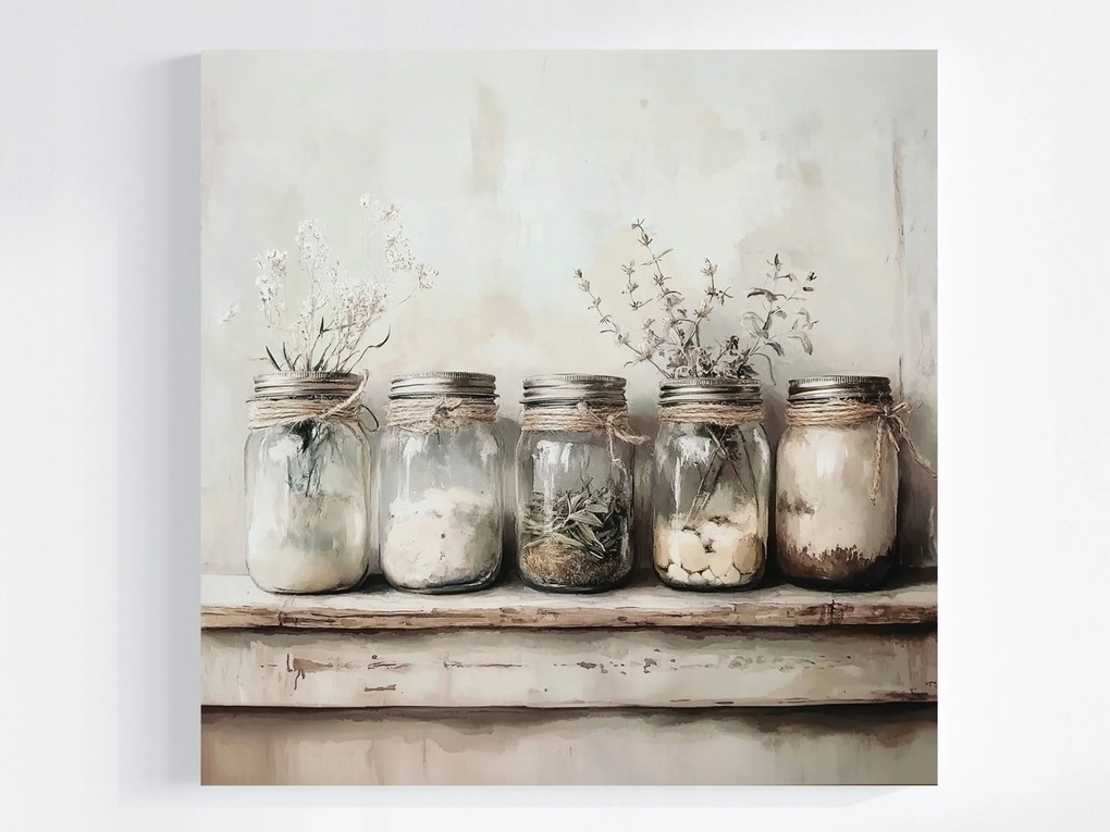 Vászonkép Canvas Konyha Étel Főzés Fűszerek Gyógynövények 40x40