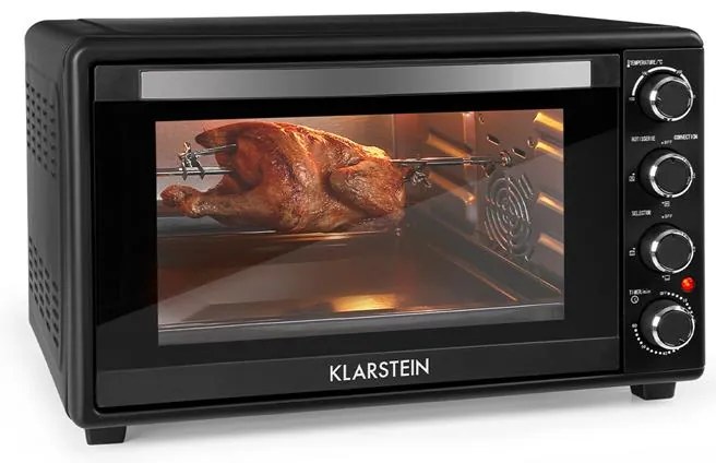 Klarstein Masterchef 60, mini sütő, 60 L, 2000 W, 100 – 230 °C, időzítő