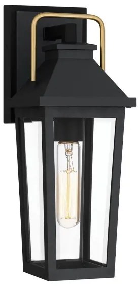 Quoizel QZ-BUCKLEY-S-MBK - Kültéri fali lámpatest S BUCKLEY 1xE27/40W/230V IP44