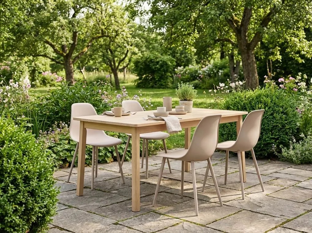 Étkezőszék OSAKA műanyag, bézs