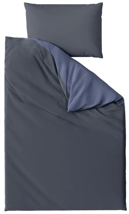 Pamut ágynemű MONOCHROMATIC szürke-kék Ágyneműhuzat mérete: 70 x 90 cm | 140 x 200 cm