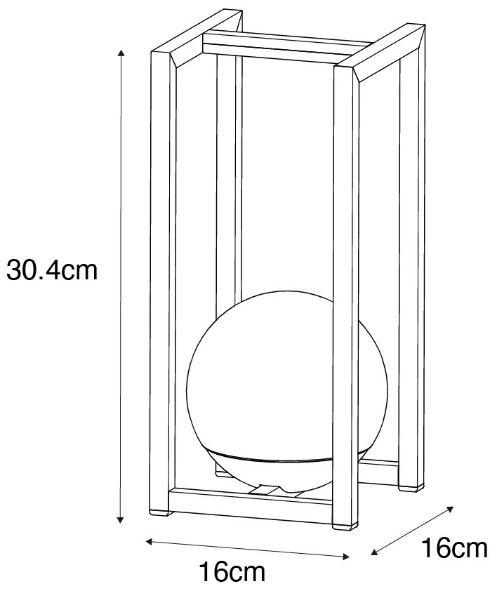 2 db-os kültéri asztali lámpa készlet fekete érintéses újratölthető - Nowi