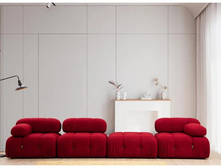Sarokkanapé Bubble ( L1-O1-1R -Puf) - Red