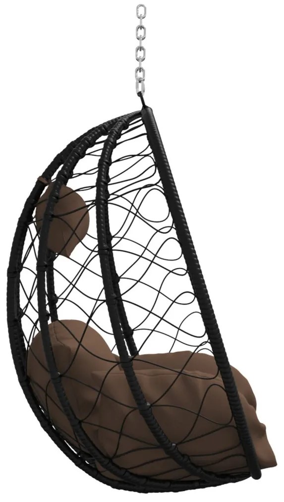 Függő Tojás Szék Kosár Állvány Nélkül Kávé Poli Rattan