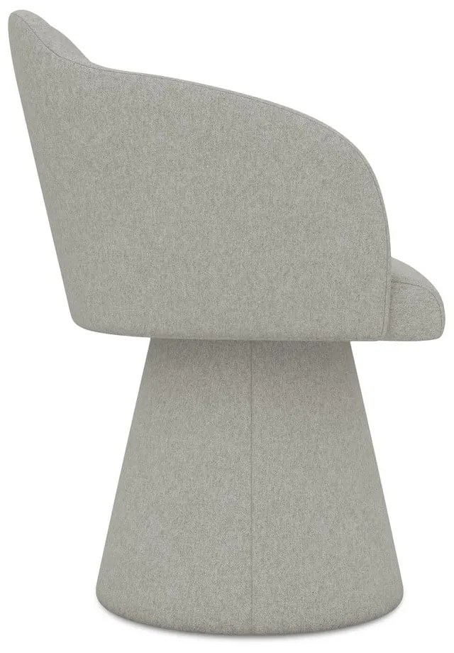 Világosszürke kárpitozott étkezőfotel Kanoa – Makamii