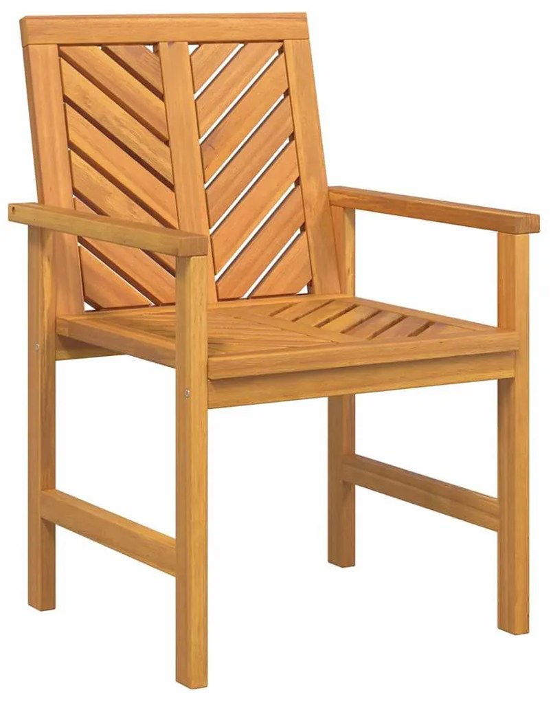 Kerti étkező székek 8 pcs Barna 59 x 62.5 x 89 cm tömör akácfa