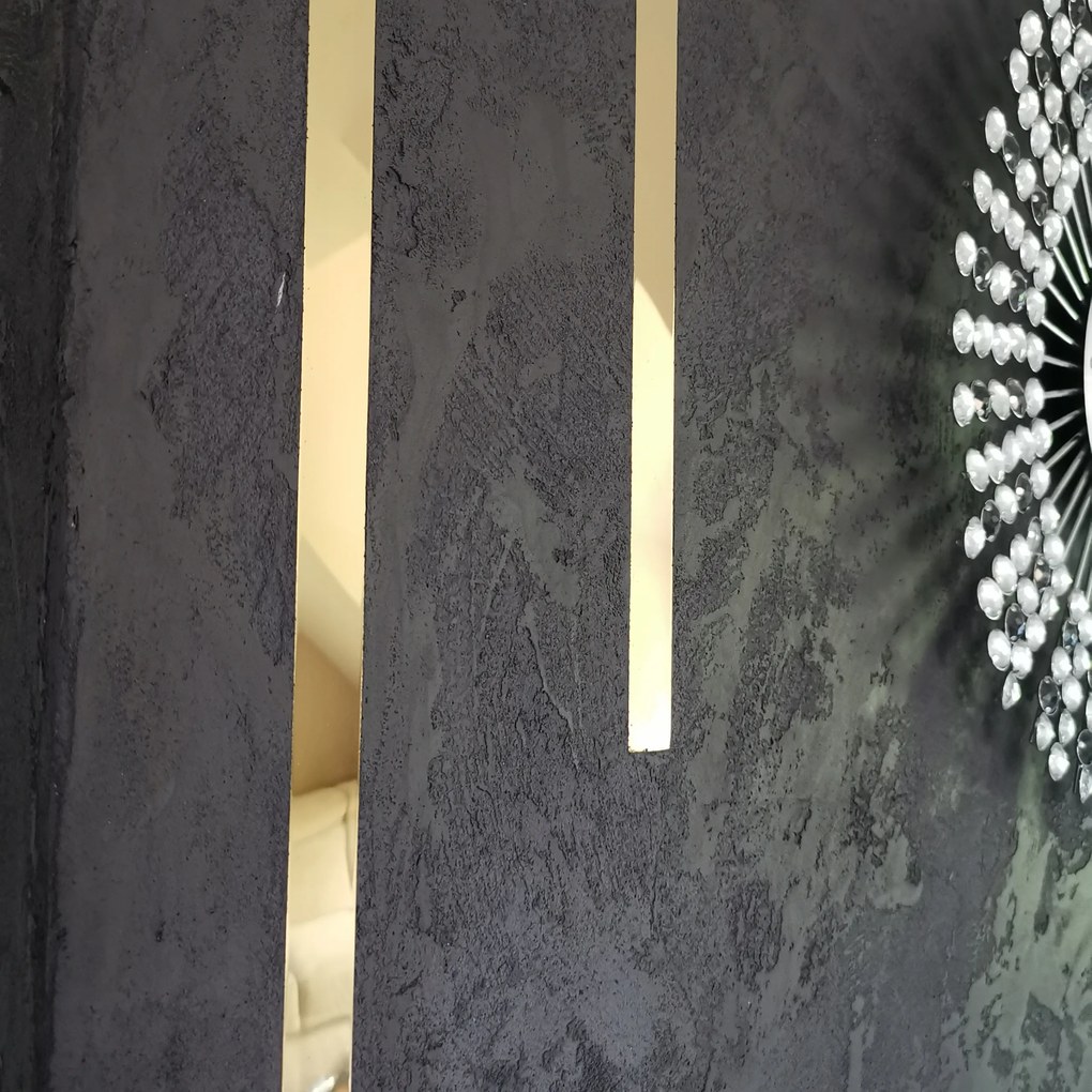 Dekorációs Léc Arany Ezüst Acél 2x10m Beton Dekoratív Venezia