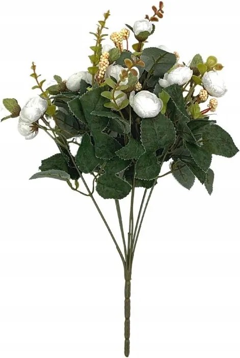 Telihold csokor 35 cm fehér