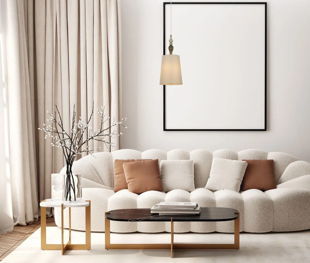 Italux klasszikus boho függeszték moren antik bronz lazac színű itxpnd-84678d-ab