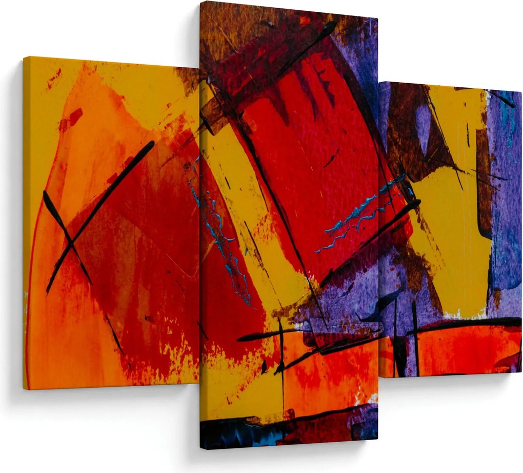 Absztrakciós kép (90x60 cm)