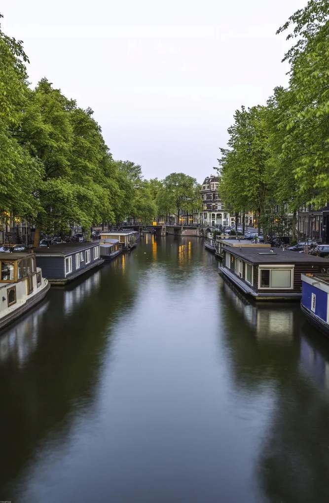 Poszter 53x81cm Csatorna Amszterdam városon keresztül 8, Assaf Frank